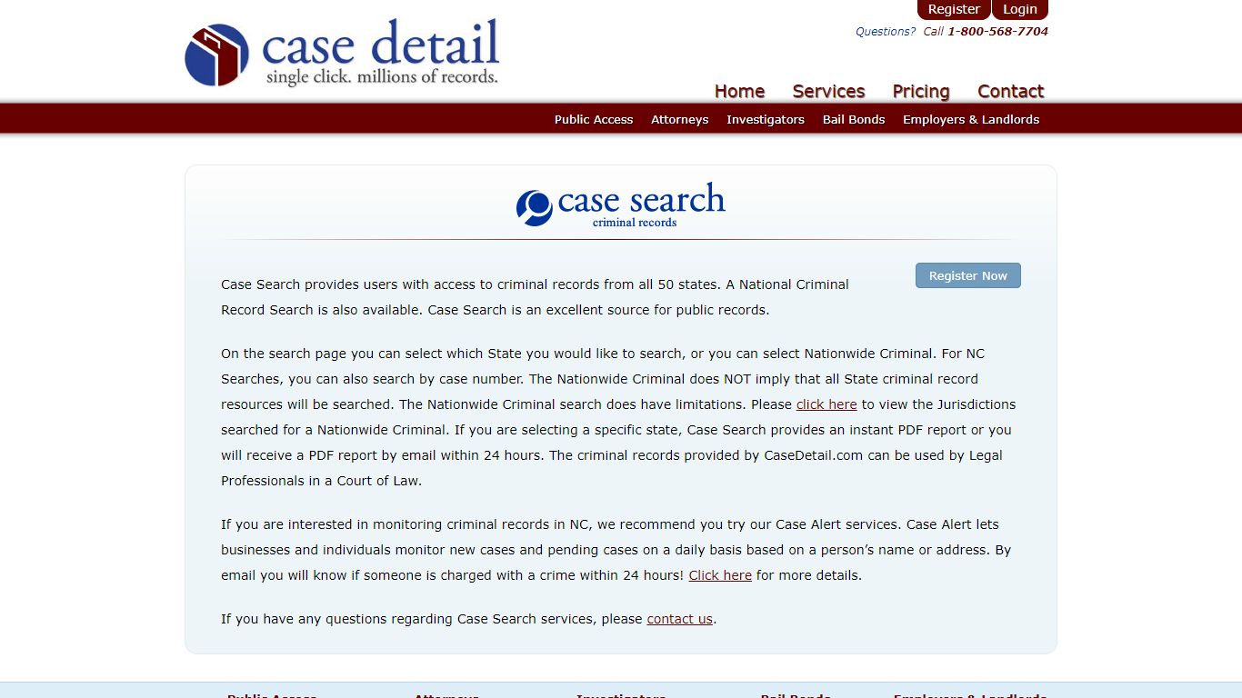 Case Search - CaseDetail.com